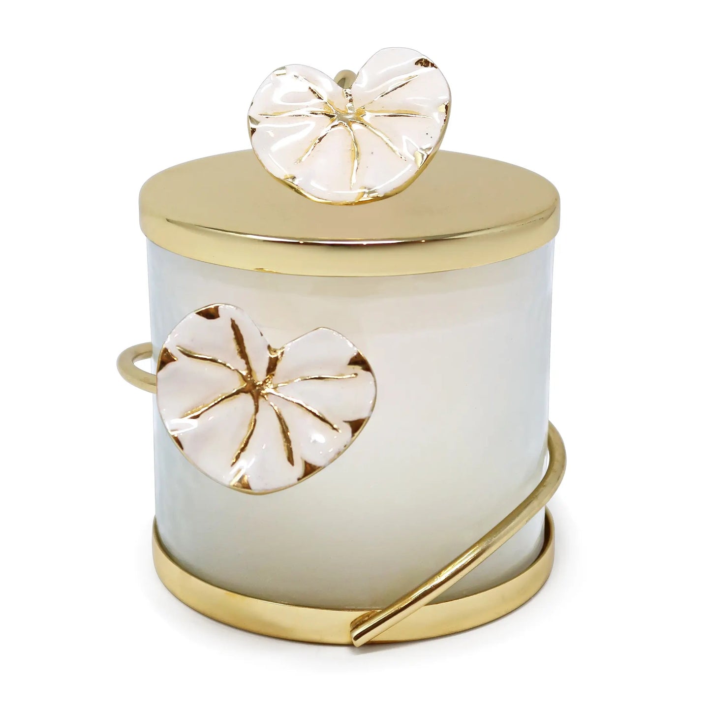 Candle Holder with Lotus Design Candle Holders High Class Touch - Home Decor 