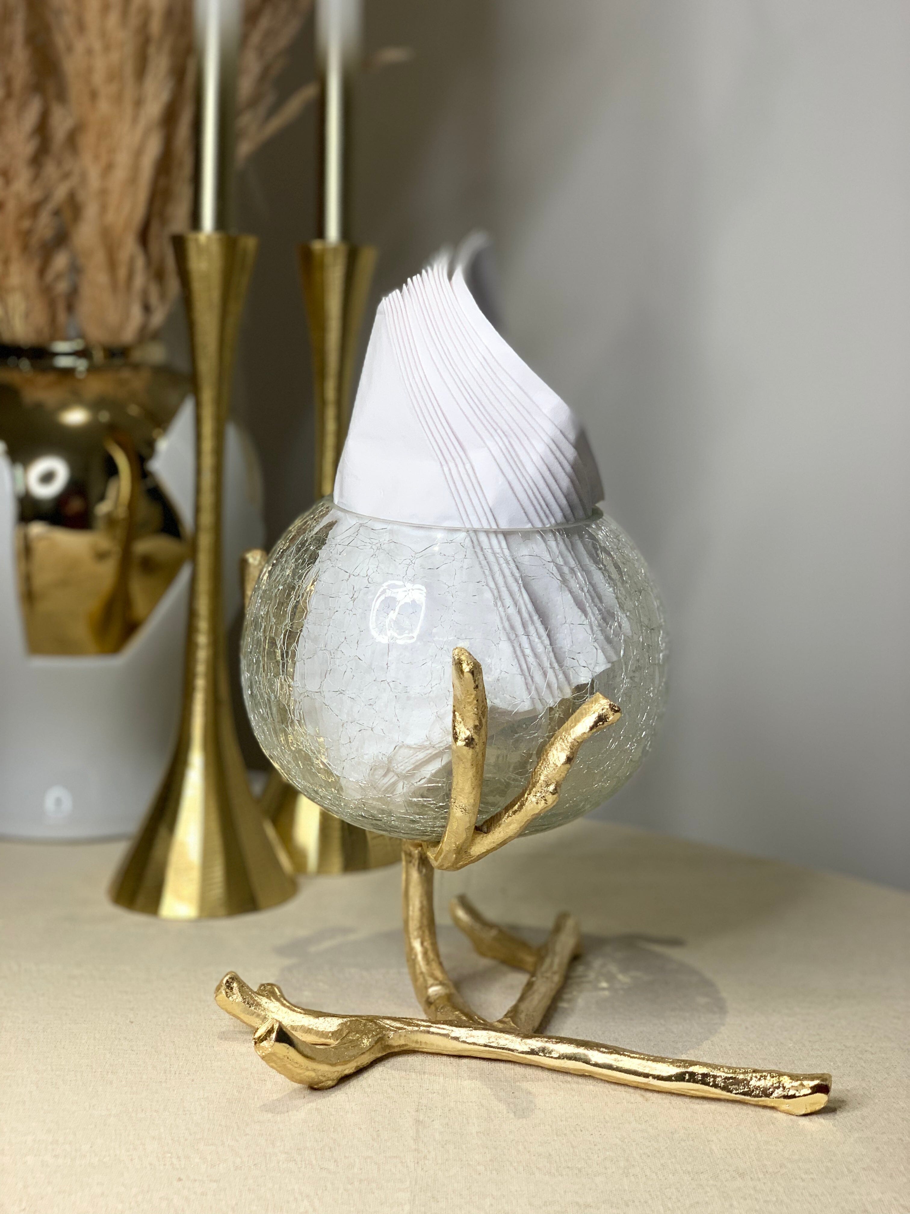 Gold Branch Centerpiece Decorative Bowls High Class Touch - Home Decor 