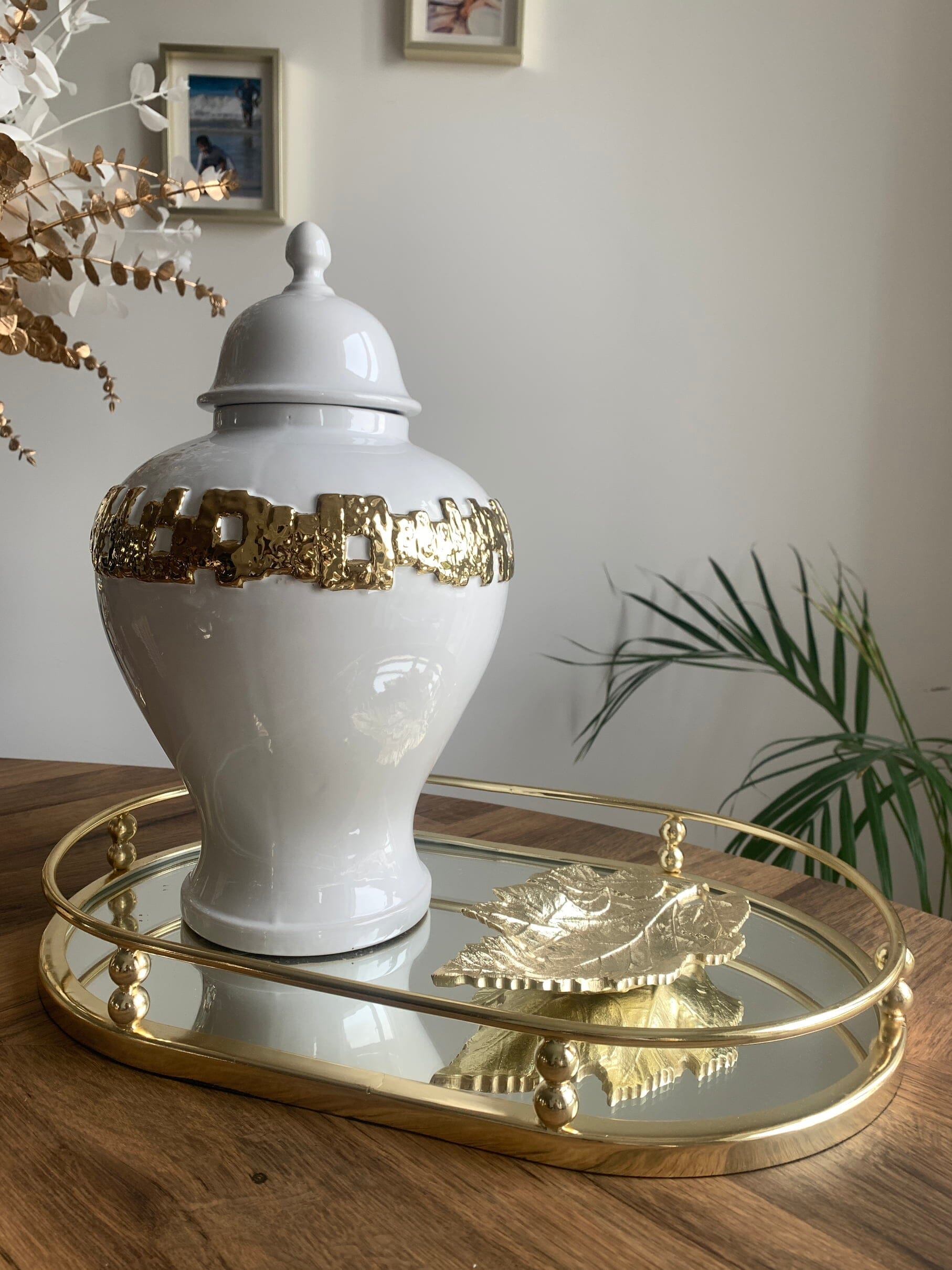 White mirror tray online