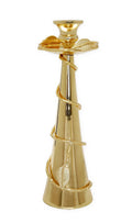 Gold Taper Candle Holder Leaf Spiral Design Candle Holders High Class Touch - Home Decor 