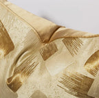 Golden Brush Accent Pillow Cover - High Class Touch