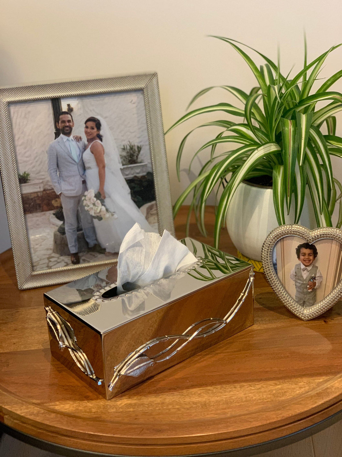 Leaf Design Tissue Box Cover Facial Tissue Holders High Class Touch - Home Decor 