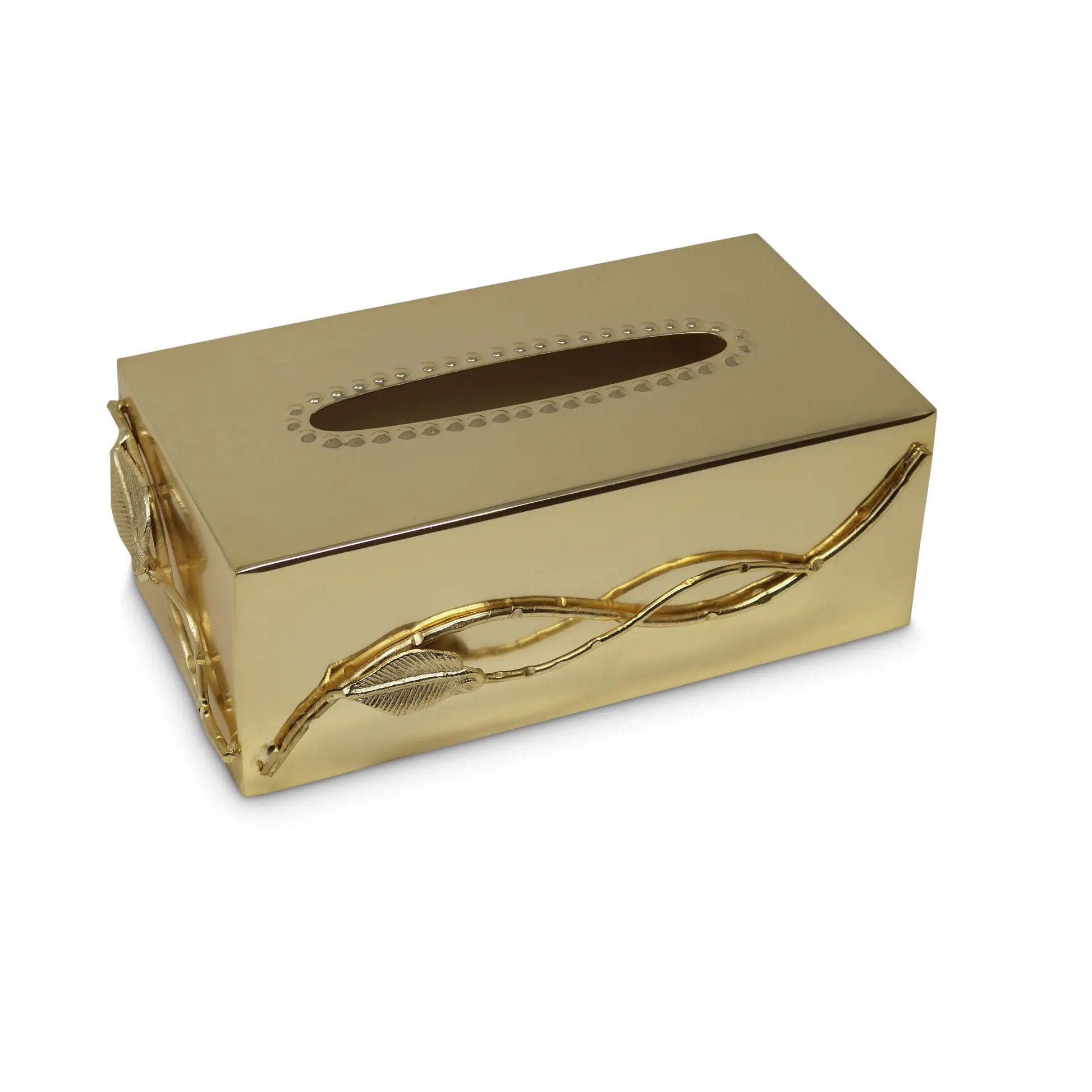 Leaf Design Tissue Box Cover Facial Tissue Holders High Class Touch - Home Decor 