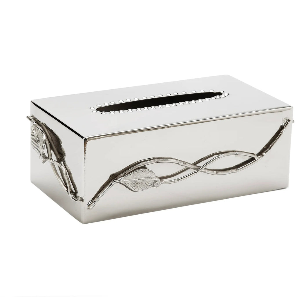 Leaf Design Tissue Box Cover Facial Tissue Holders High Class Touch - Home Decor 