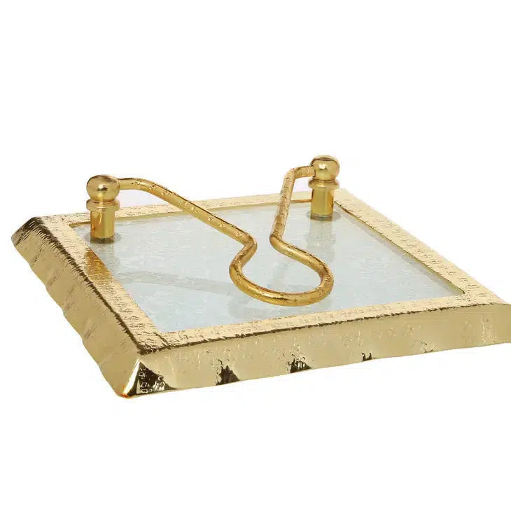 Napkin Holder with Gold Rim Napkin Holders & Dispensers High Class Touch - Home Decor 