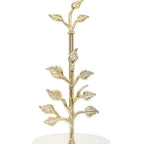 Paper Towel Holder Gold Tree Design with Marble Base Kitchen roll holder High Class Touch - Home Decor 