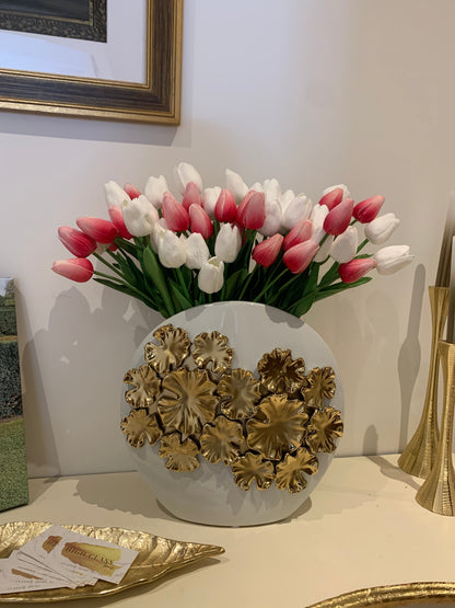 Real Look Tulip Bouquet Artificial Flora High Class Touch - Home Decor 