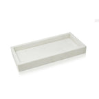 Rectangular White Marble Tray Decorative Trays High Class Touch - Home Decor 