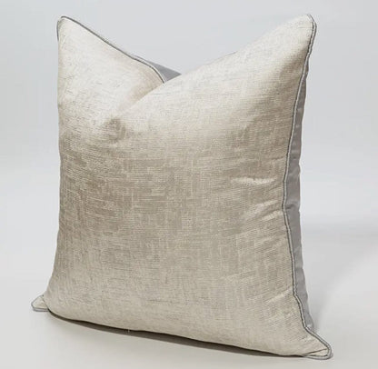 Regal Silver Embellished Throw Pillows Cover Cushions & Pillows High Class Touch - Home Decor 
