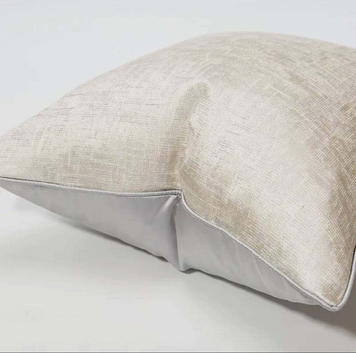 Regal Silver Embellished Throw Pillows Cover Cushions & Pillows High Class Touch - Home Decor 