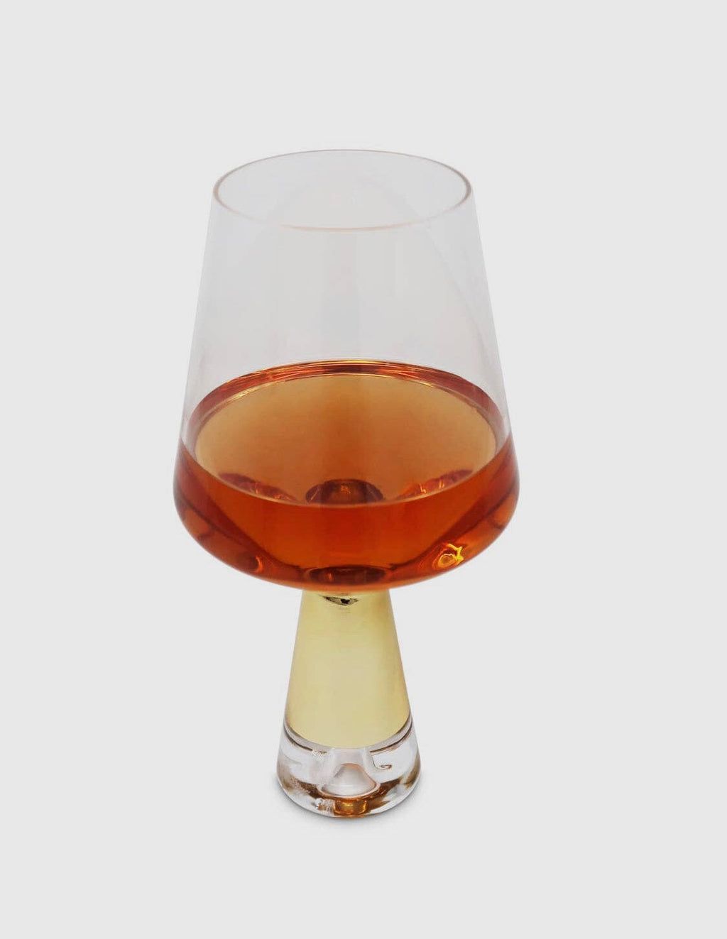 Set of 6 Glasses with Gold Stem Wine Glasses High Class Touch - Home Decor 