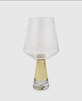 Set of 6 Glasses with Gold Stem Wine Glasses High Class Touch - Home Decor 