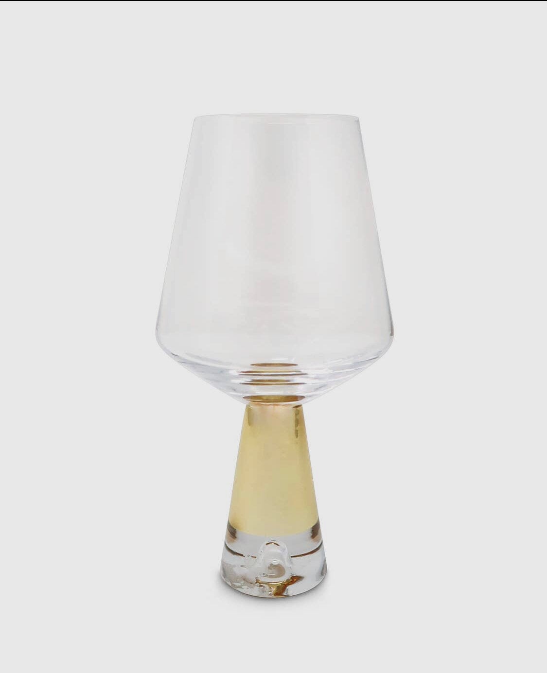 Set of 6 Glasses with Gold Stem Wine Glasses High Class Touch - Home Decor 