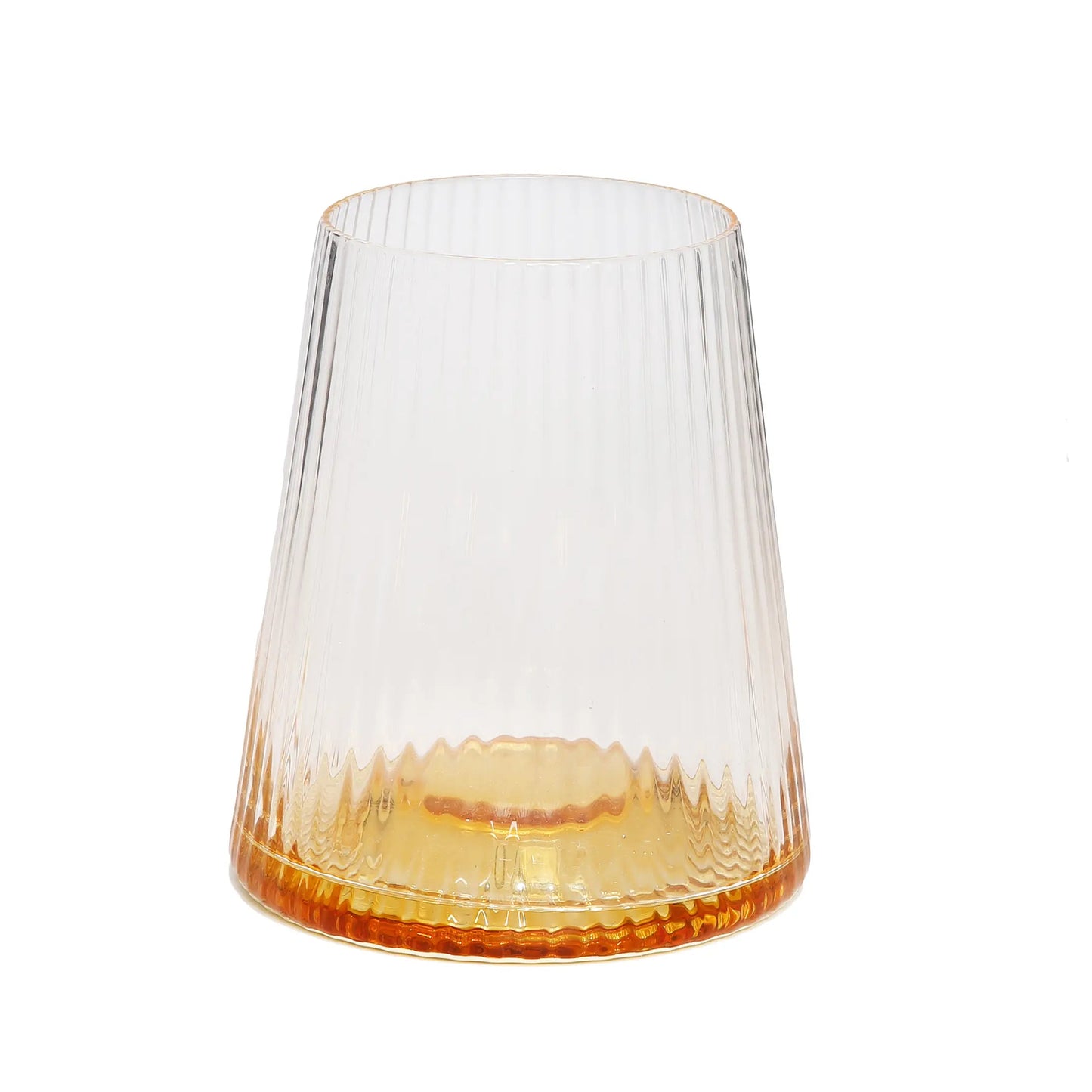 Set of 6 Tumblers with Gold Dipped Bottom Tumblers High Class Touch - Home Decor 