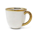 White and Gold Dinner Set New Bone China Dinnerware Sets High Class Touch - Home Decor 