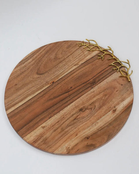 Wood Charcuterie Board Coral Design 15